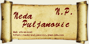 Neda Puljanović vizit kartica